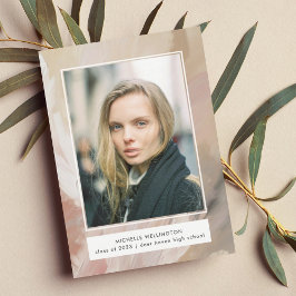 Anuncio Graduación de Foto Abstracta en Pastel Suave