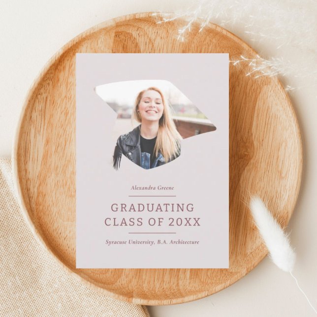 Anuncio Graduación de foto de color marrón rosado 1 (Subido por el creador)