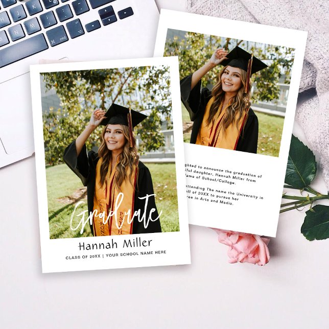 Anuncio Graduación de foto de graduado (Subido por el creador)