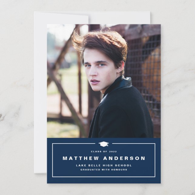 Anuncio Graduación de foto de la capa de graduación del Cl (Anverso)