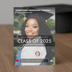 Anuncio Graduación de foto de publicación de historias en