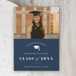 Anuncio Graduación de foto de tipo mínimo