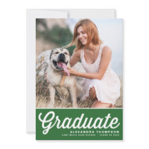 Graduación de foto de tipografía negrita de retro