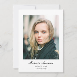 Anuncio Graduación de fotografía clásica elegante y formal