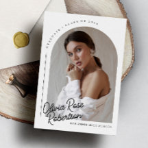 Graduación de fotografía de arco moderno de moda