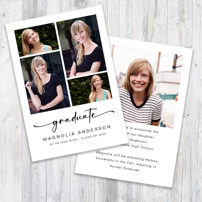 Anuncio Graduación de fotografía de grado Moderno de cinco (Subido por el creador)