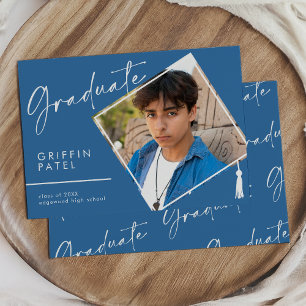 Anuncio Graduación de fotografía de la capa de graduación 