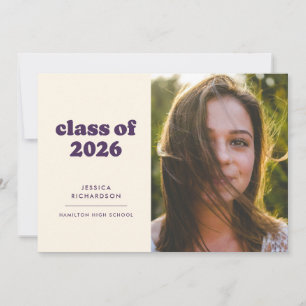 Anuncio Graduación de fotografía de la simplicidad de la p