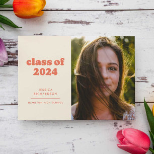 Anuncio Graduación de fotografía de la simplicidad del ret