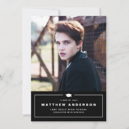 Anuncio Graduación de fotografía de la tapa de graduación 