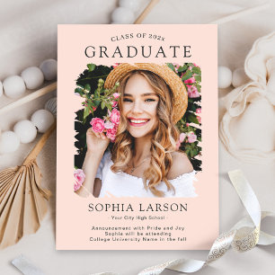 Anuncio Graduación de fotografía de pincel de la marina de
