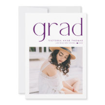 Graduación de fotografía de tipografía Minimalista