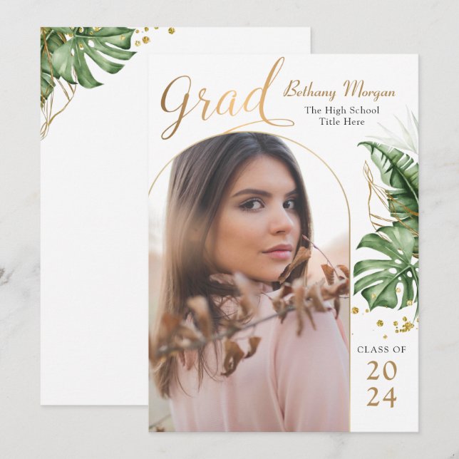Anuncio Graduación de fotografía del Arco de Oro de Verdor (Anverso / Reverso)