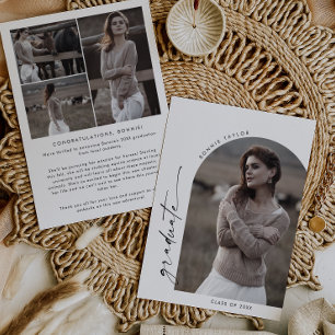 Anuncio Graduación de fotografía del moderno Boho Arch