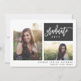 ANUNCIO GRADUACIÓN DE FOTOGRAFÍAS CON FOTOGRAFÍAS DE TRABA