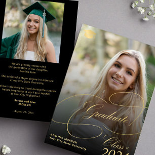 Anuncio Graduación de fotografías de graduados de escritur