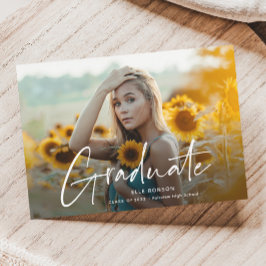 Anuncio Graduación de fotografías de guión moderno 2