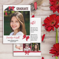 Graduación de fotos de arcos rojos Girly Cute