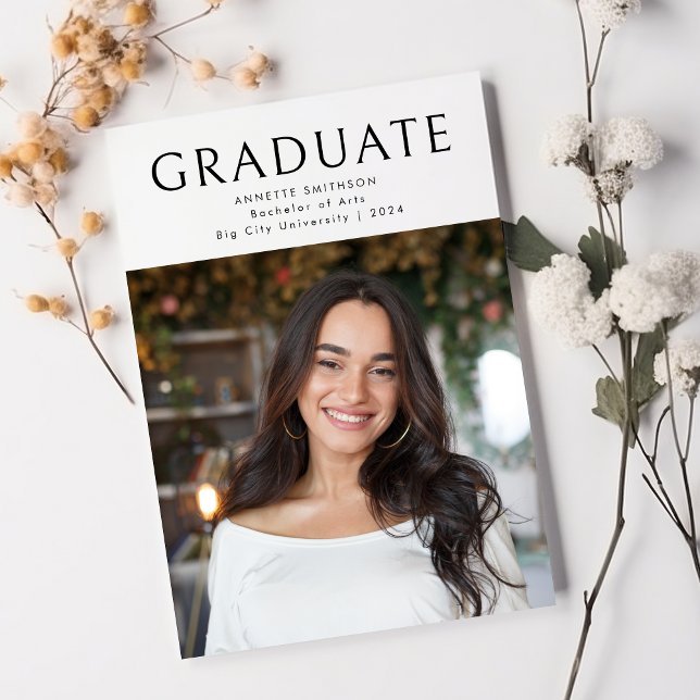 Anuncio Graduación de fotos de graduados blancos negros mo (Subido por el creador)