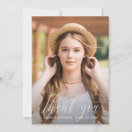 Anuncio Graduación de fotos de guión de bonito Gracias