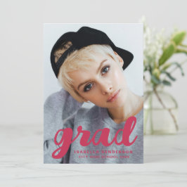 Anuncio Graduación de fotos de magenta de estilo moderno