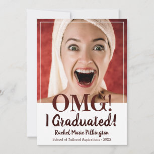 Anuncio Graduación de fotos divertida Personalizado