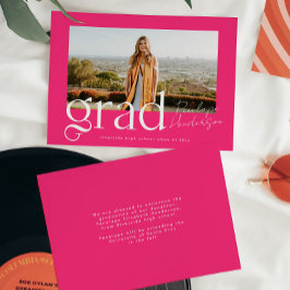 Anuncio Graduación de fotos en guión de moda de Hot Pink G