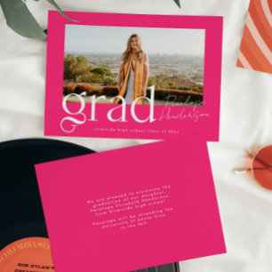 Anuncio Graduación de fotos en guión de moda de Hot Pink G
