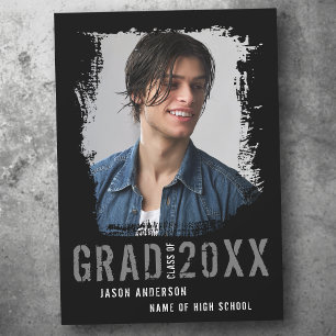 Anuncio Graduación de fotos Guay Grunge Black 1