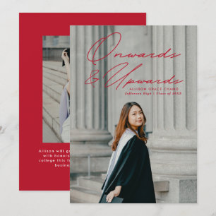Anuncio Graduación de fotos hacia adelante y hacia arriba