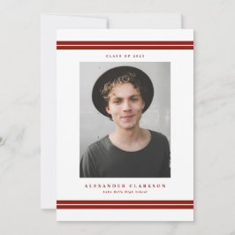 Anuncio Graduación de fotos modernas en franjas clásicas r