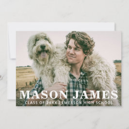 Anuncio Graduación de fotos simple y moderna