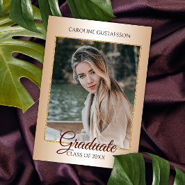 Anuncio Graduación de Glam, Purpurina de oro fino brillant