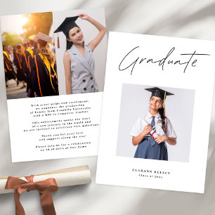 Anuncio Graduación de Graduado de Fotografía de la Univers
