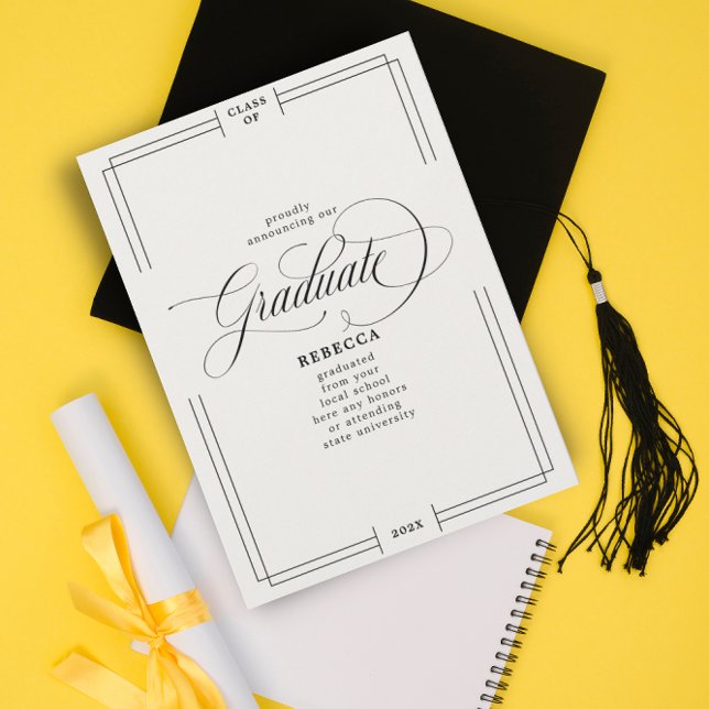 Anuncio Graduación de guión clásico para graduados (Subido por el creador)