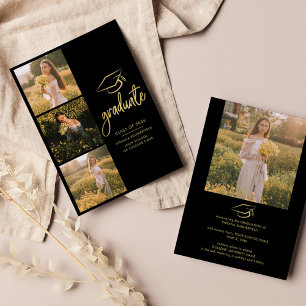 Anuncio Graduación de guión de Collage de fotos 2025