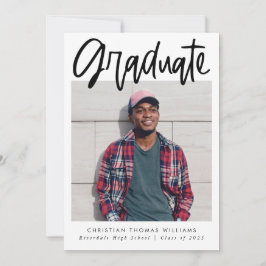 Anuncio Graduación de guiones modernos con múltiples fotos