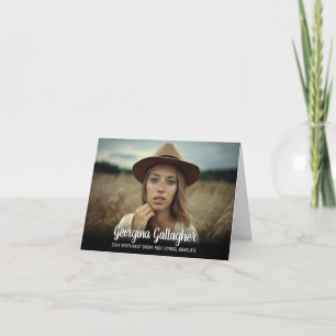 Anuncio Graduación de imagen negrita moderna   Guión de no