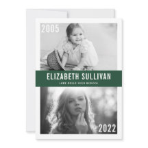 Graduación de la clase de 2022 Green Then and Now