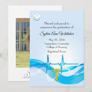 Anuncio Graduación de la Escuela de Enfermería elegante mé