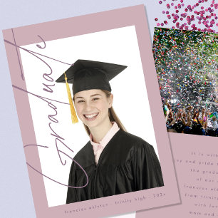 Anuncio Graduación de la escuela secundaria de fotografía