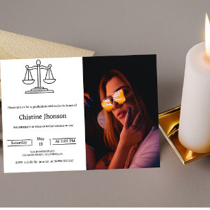 Anuncio Graduación de la facultad de derecho de la univers