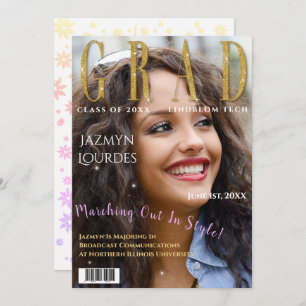 Anuncio Graduación de la foto de portada de la revista de