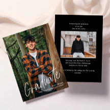 Graduación de la foto manuscrita del guión