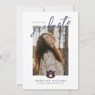 Anuncio Graduación de la Universidad de Auburn   Tigres de