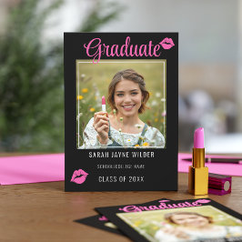 Anuncio Graduación de Licenciación de Lips Rosa Graduados