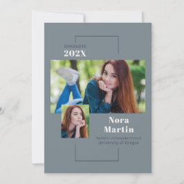 Anuncio Graduación de Multi Photo College Dusty Blue