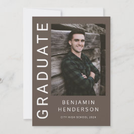 Anuncio Graduación de Niño con Foto Moderna