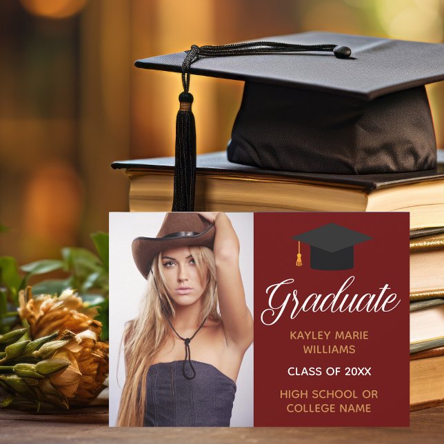 Anuncio Graduación de oro marrón Foto graduada 2025 (Subido por el creador)