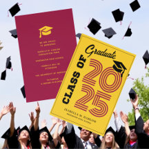 Graduación de oro marrón moderna